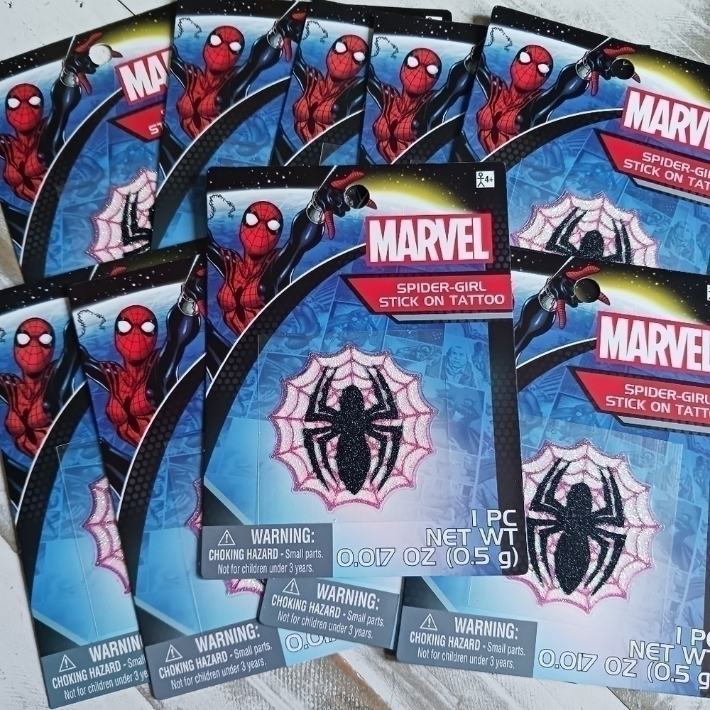 Marvel Spider Girl Stick On Tattoos